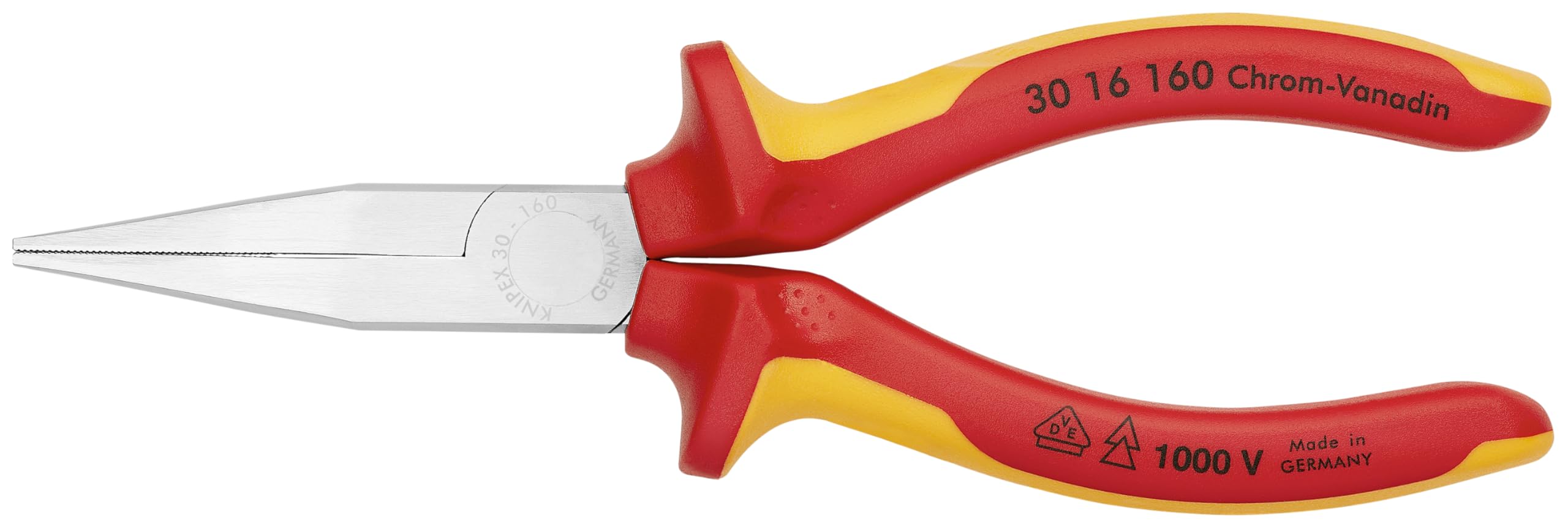 Knipex Multi Long Nose Pliers-Flat Tips-1000V Insulated