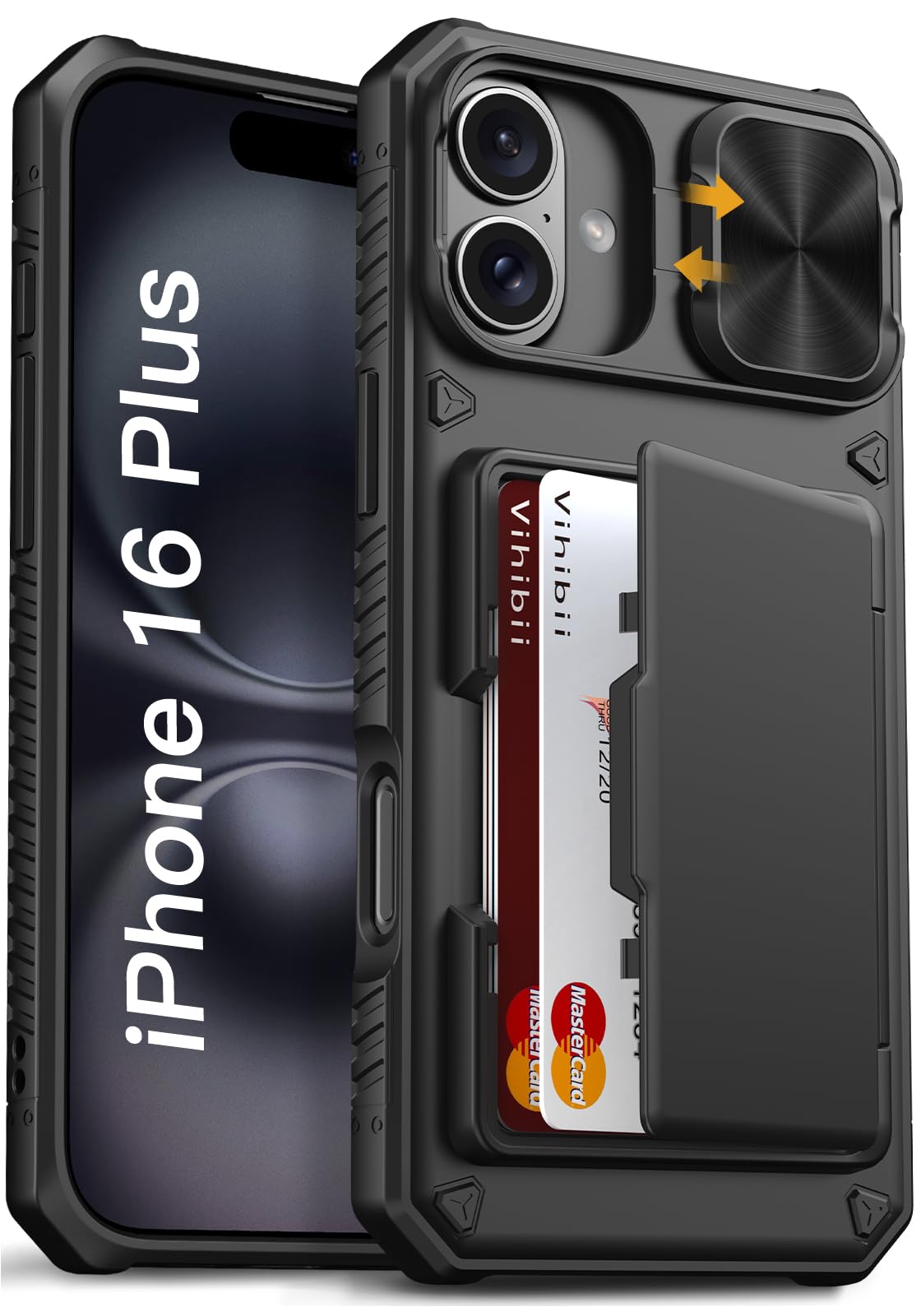 Vihibii iPhone 16 Plus Wallet Case