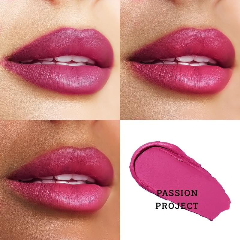 Image of High Definition Matte Lipstick | Velvety Suede Matte Finish | Transfer-Proof & Rich Payoff | With Hydrating Hyaluronic Acid | Vegan Formula | Passion Project | 4.2g | High Pigmentation