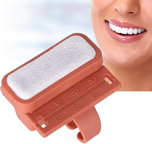 Miniatura 3 de Regla Endo de Boquite para carnaval de Navidad, 2 colores, limas de endodoncia, regla de medida de limpieza oral con anillo para el dedo (naranja)