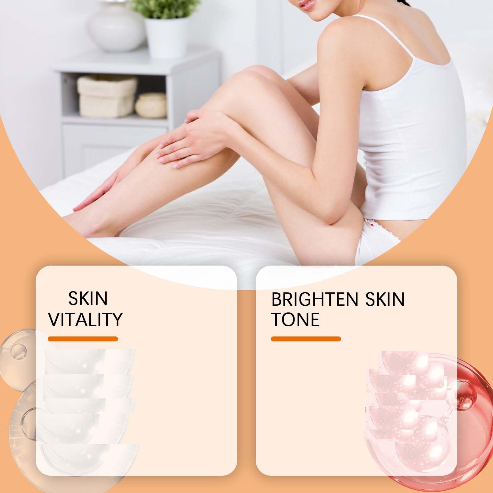 Cúrcuma Vitamina C Scrub Body Wash, exfoliante corporal blanqueador, exfoliante hidratante corporal exfoliante para pieles secas y ásperas (5 unidades)