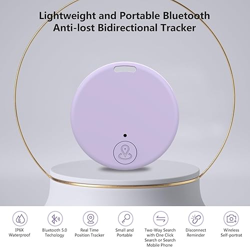 Vista 31 de Mini rastreador GPS, localizador de artículos clave, aplicación sin tarifa mensual para iOS/Android 2023 más reciente, rastreador de artículos