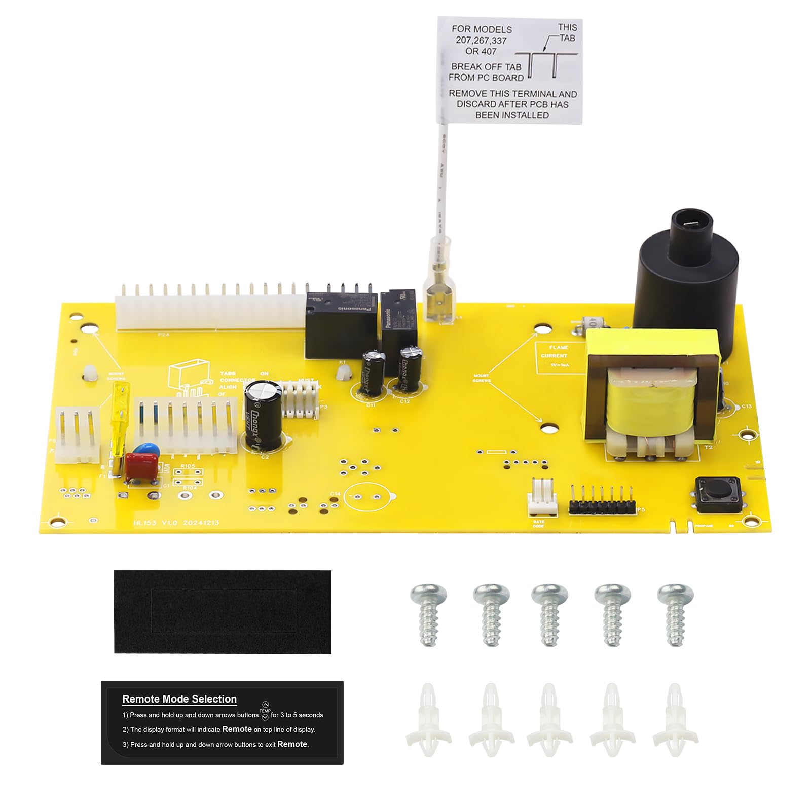 folosem 013464F PC Board Control Replacement for Raypak Pool Heater Parts Model for Temperature Replacement 406A, 207A, 267A, 337A, 407A,185B, 265B, 335B,405B,206A, 266A, 336A