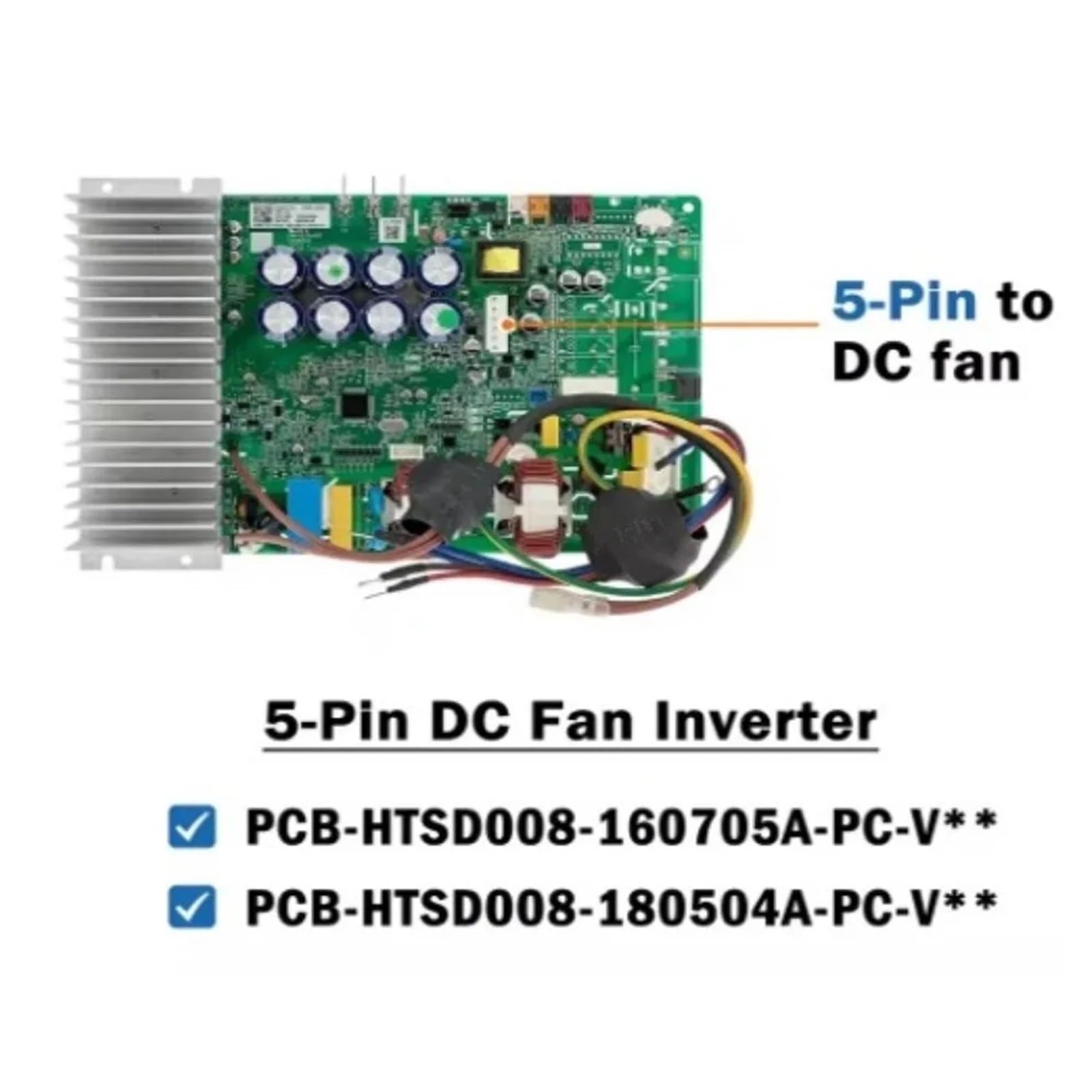 PCB-HTSD008-160705A-PC-V05 przerzutka PCB HTSD008-180504A-PC-V03 płytka sterująca do części klimatyzatora (do wentylatora AC)