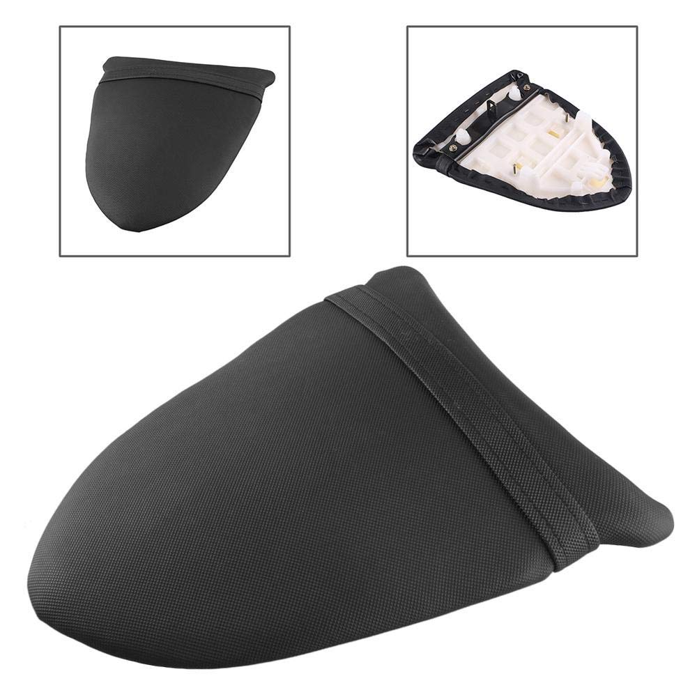 Sedile posteriore in pelle per moto adatto per Kawasaki Ninja ZX6R ZX-636 2005-2006 Ninja ZX10R 2006-2007 nero