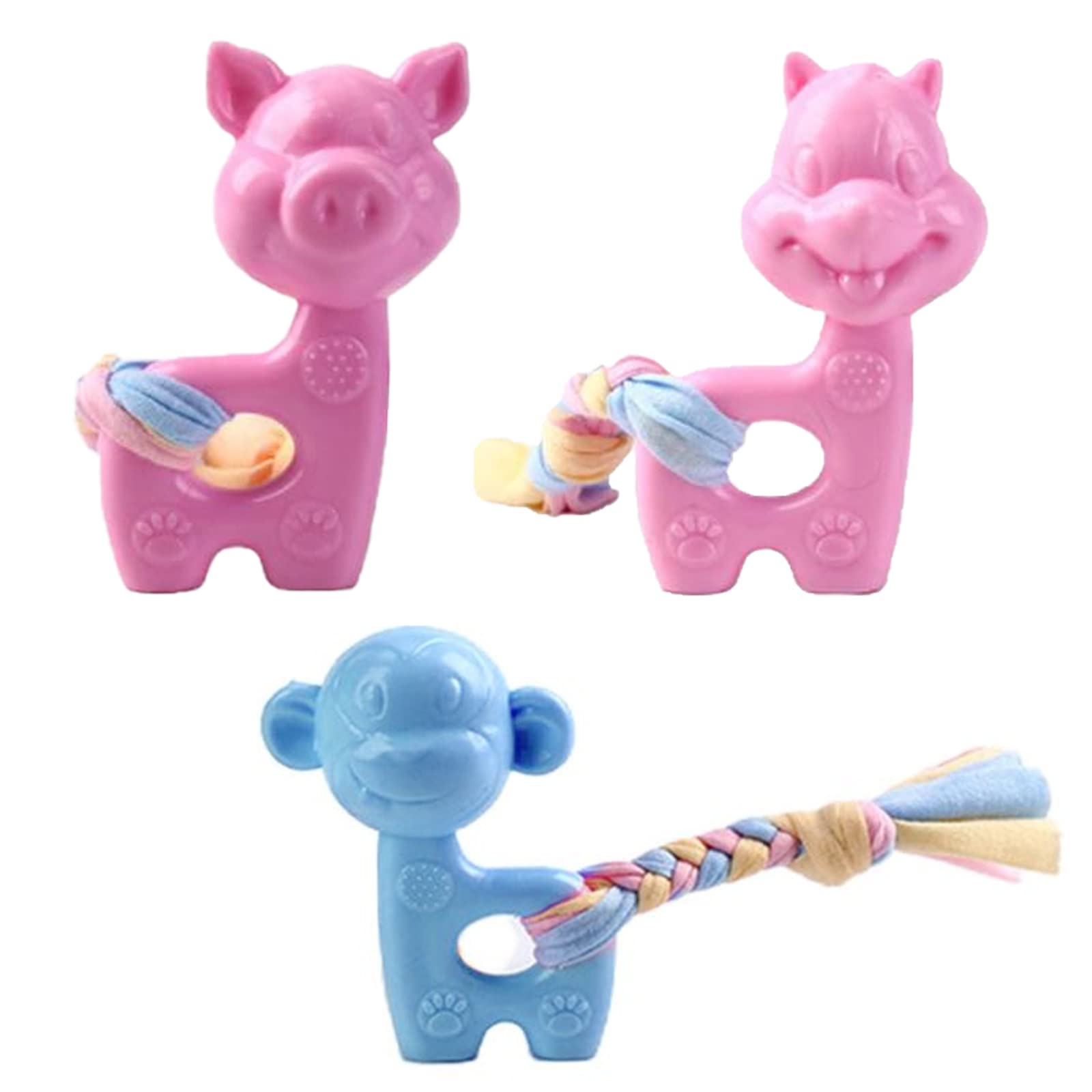 emily pets Squeaky Teething Dog Toys,Durable Dog Chew Toys for Puppies and Small Dogs (Pack of 3, Color May Vary) (B0B97MT5MJ) Amazon Price History, Amazon Price Tracker