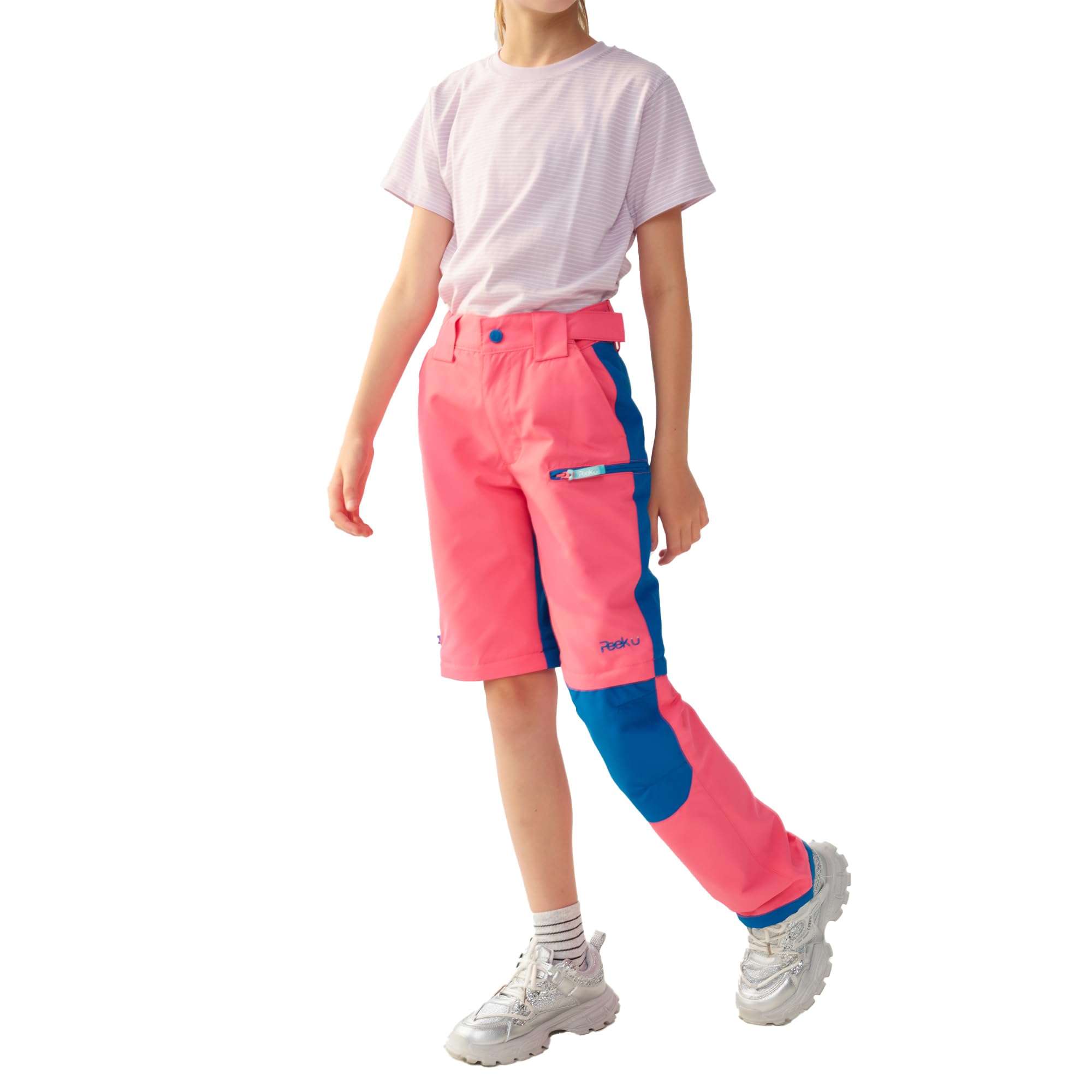 Kinder-Hose mit abzippbaren Beinen,Wasserabweisende Outdoor-Hikinghosen für Jungen und Mädchen,leichte Kinderhose