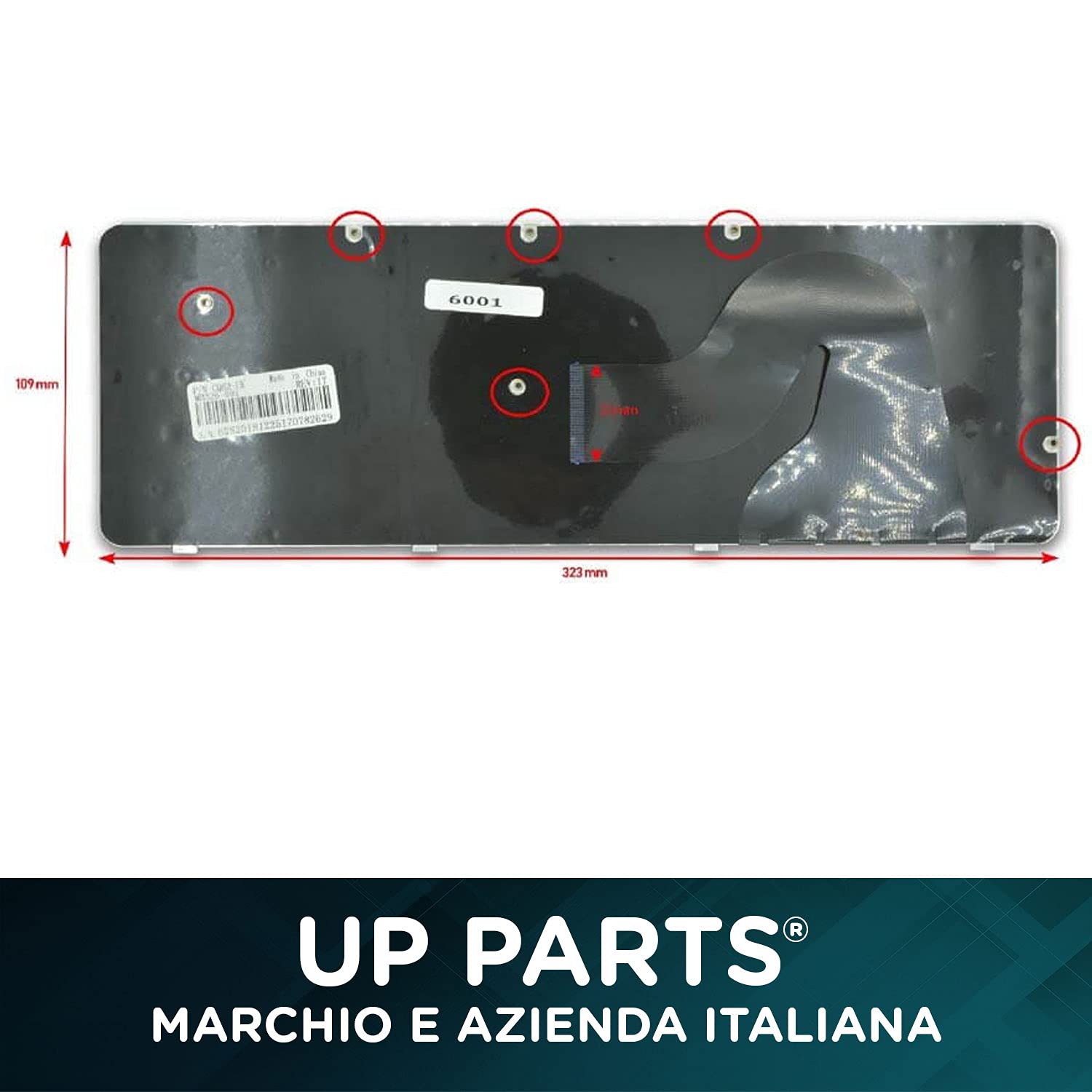 Marchio e Azienda Italiana Tastiera Italiana compatibile con Notebook Tastiera per HP G56 G62 Series, Compaq Presario CQ56-100 Series Frame Colore Nero