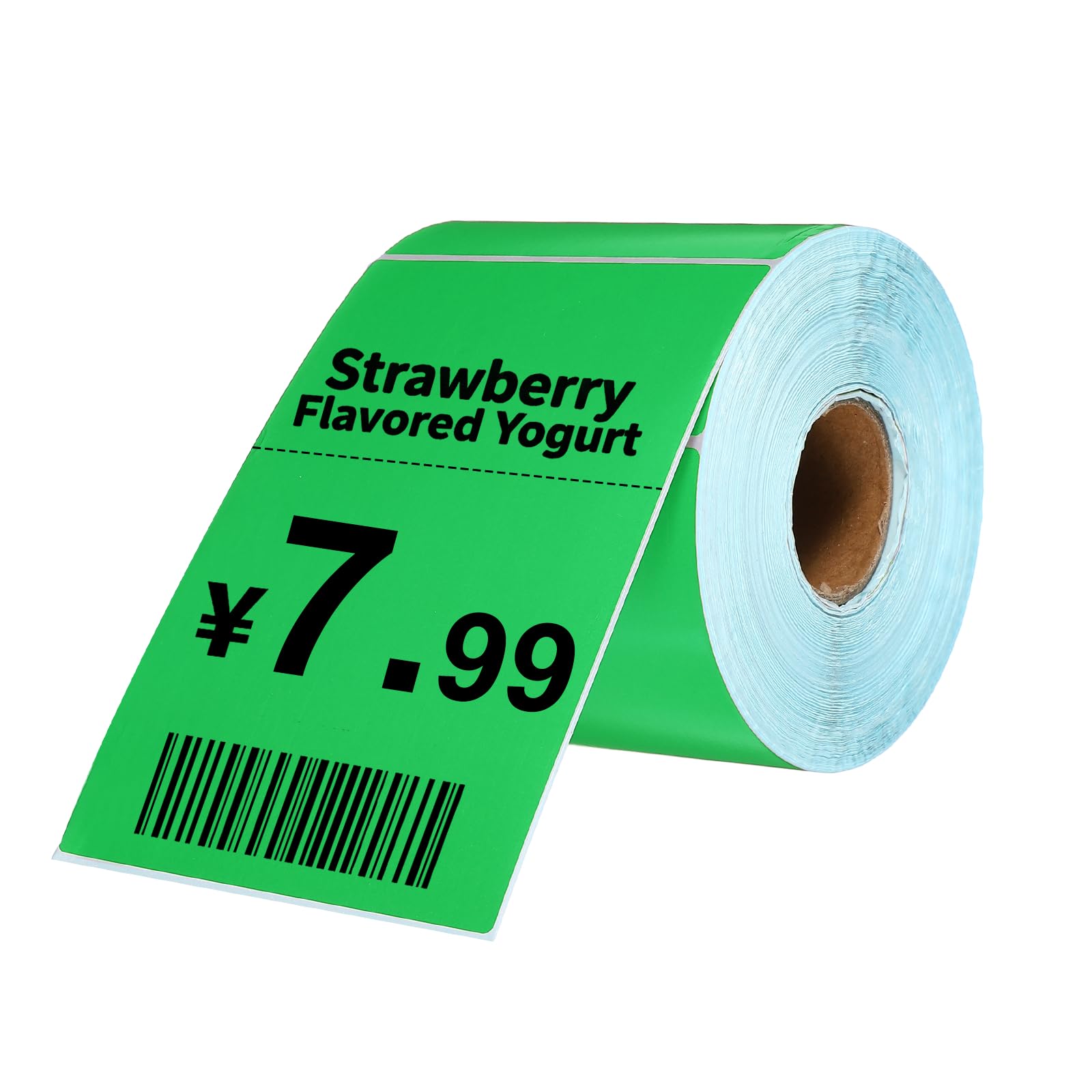 PATIKIL 500 Pcs Etichette Termiche, 3.94x5.91 Pollici Etichette Termiche Adesive Per Stampante Etichette Autoadesive Rotolo Di Carta Rettangolare Piccolo, Verde