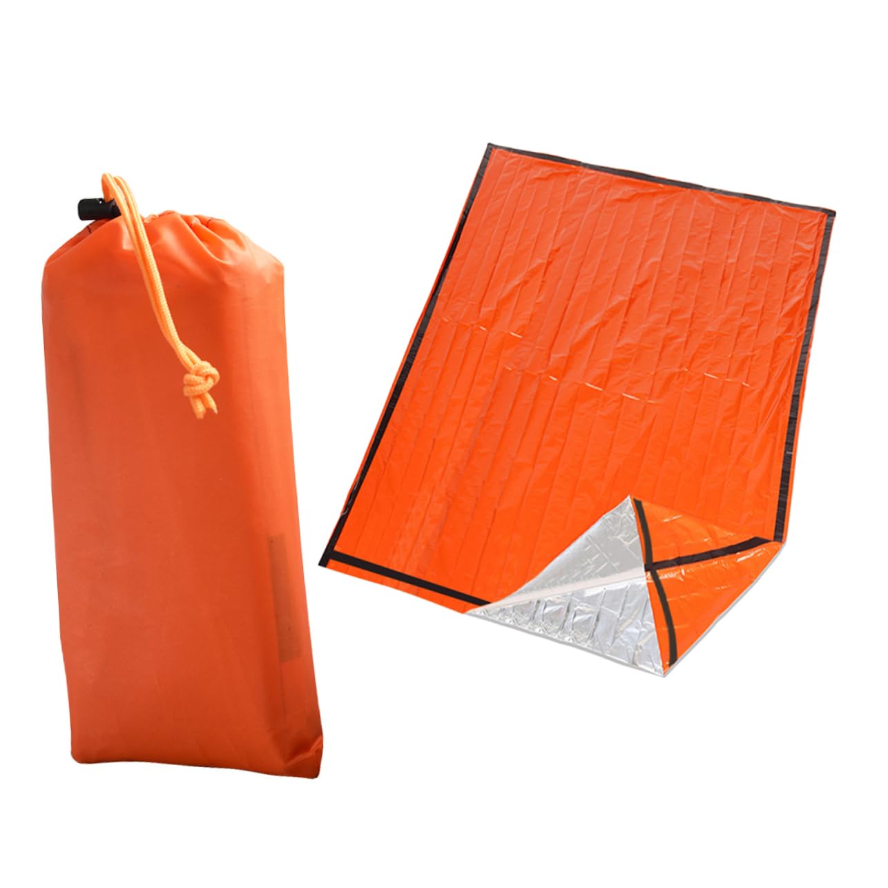 Yardwe Thermal Survival Camping Bag Double Sleeping Bag Pe Aluminum Film Insulated for Cold Weather