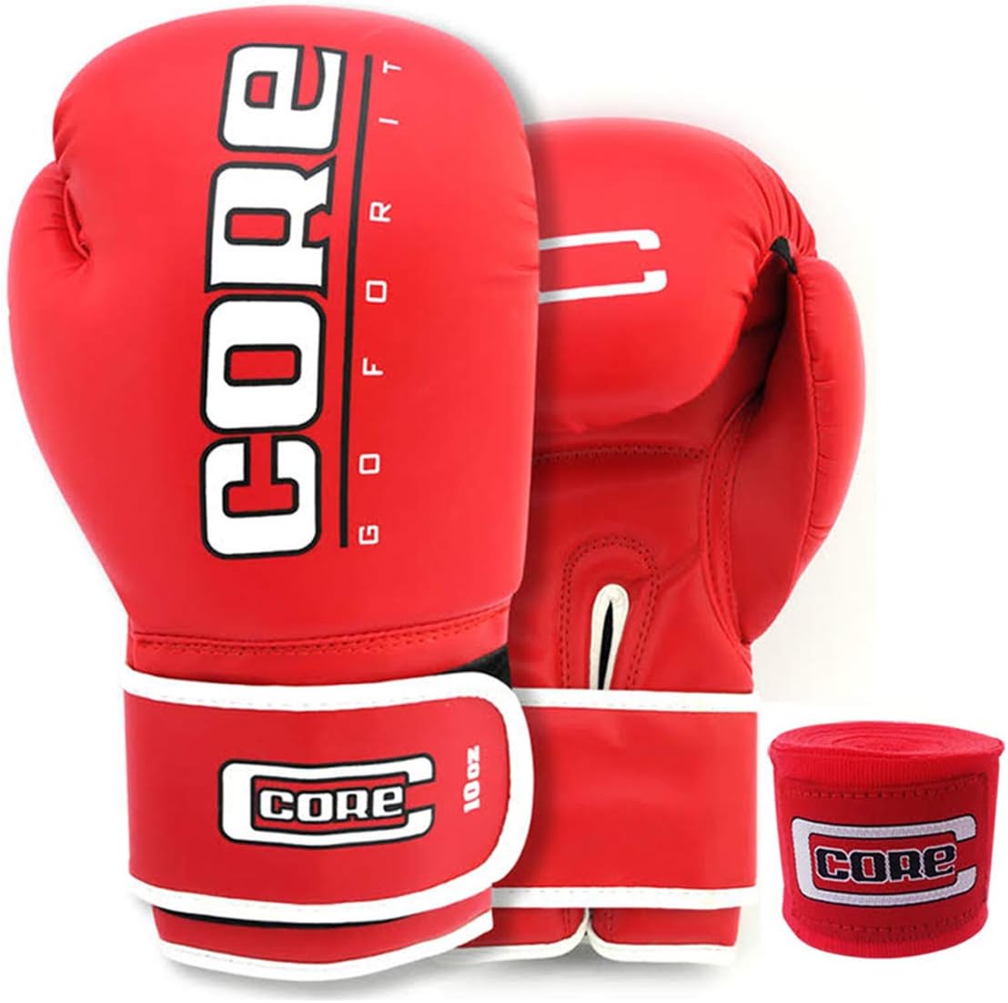 Core Boxing Gloves with Free Hand wrap Adult Sparring