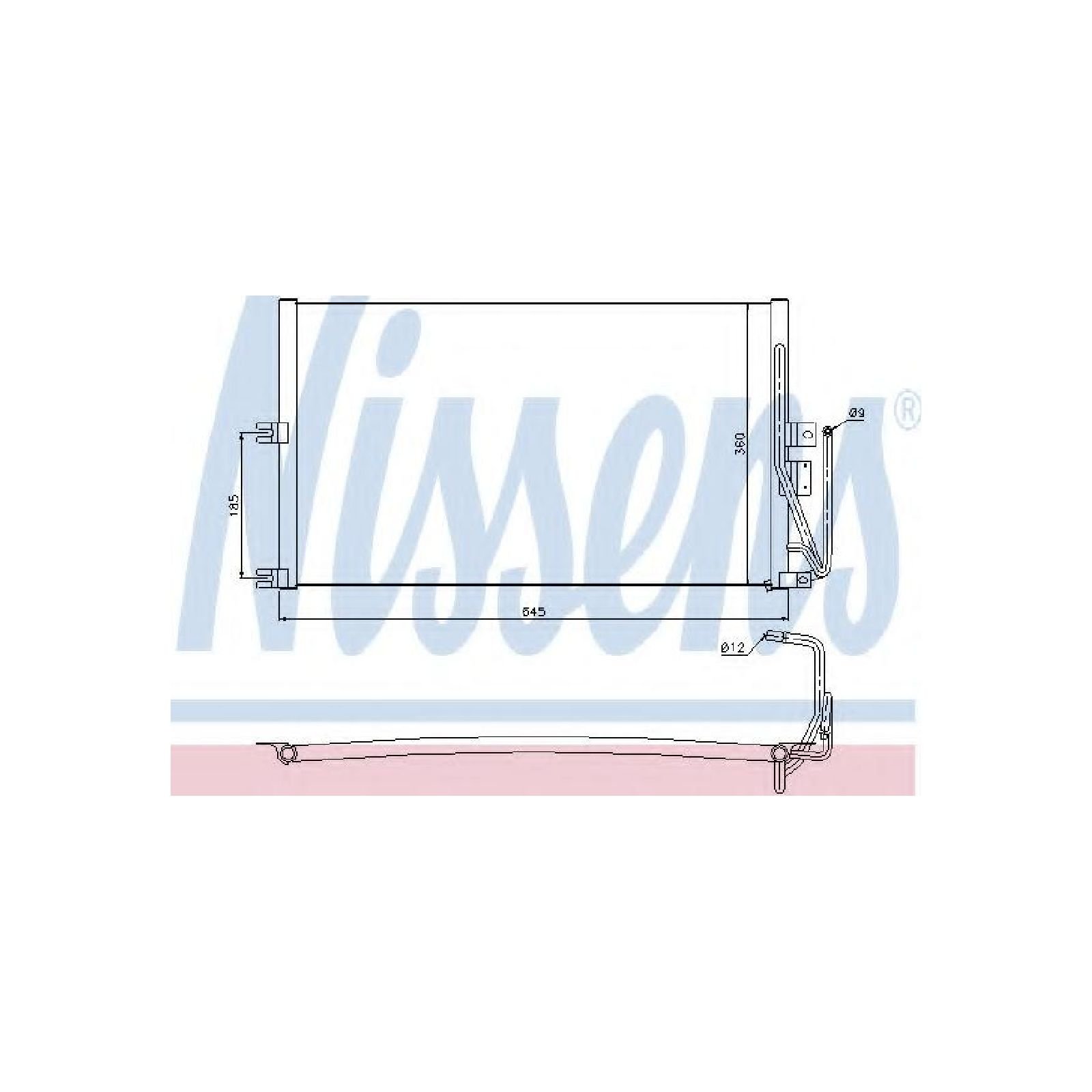 Nissens 94653 Condensatore Climatizzatore Senza Essiccatore-image