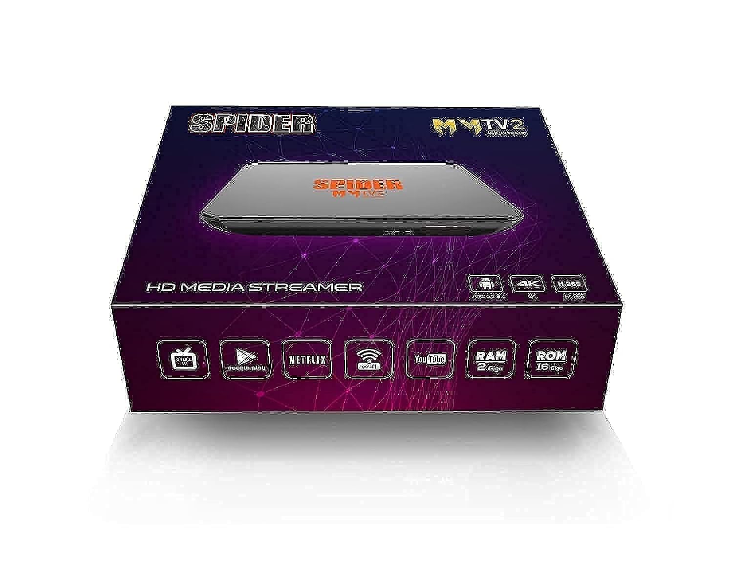 SPIDER MYTV-2 ANDROID BOX 4K