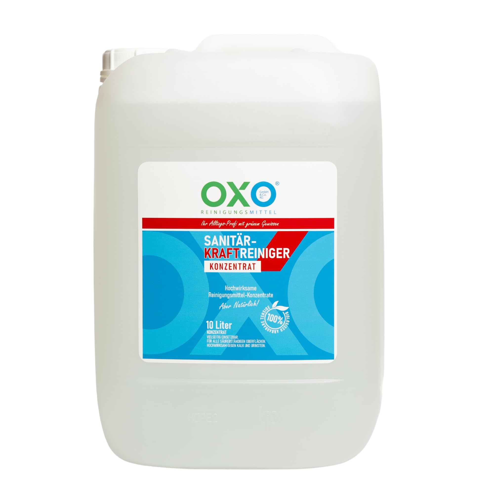 Sanitärkraftreiniger Konzentrat für starke Verkalkungen & Ablagerungen frischer Duft Bad Küche Sanitär Reinigungsmittel 10 L 1er Pack