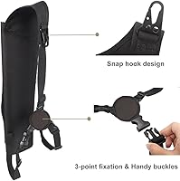 Vista 4 de KRATARC Carcaj de flecha trasera multifunción con sistema Molle para flechas de hombro, soporte para flechas de hombro colgado, carcaj de tiro