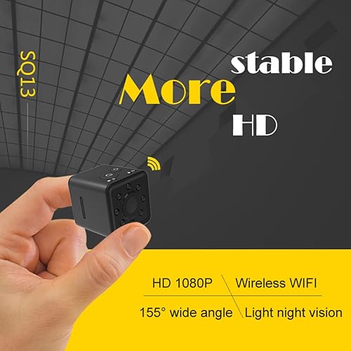 Miniatura 5 de Mini cámara WiFi SQ13, 1080P HD cámara de video con visión nocturna IR detección de movimiento SQ11 SQ12 Actualización HD Videocámara pequeña cámara