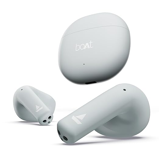 boAt Airdopes Atom 81 True Wireless Earbuds with Upto 50H Playtime, Quad Mics ENx™ Tech, 13MM Drivers,Super Low Latency(50ms), ASAP™ Charge, BT v5.3(Aero Blue) at Rs. 799