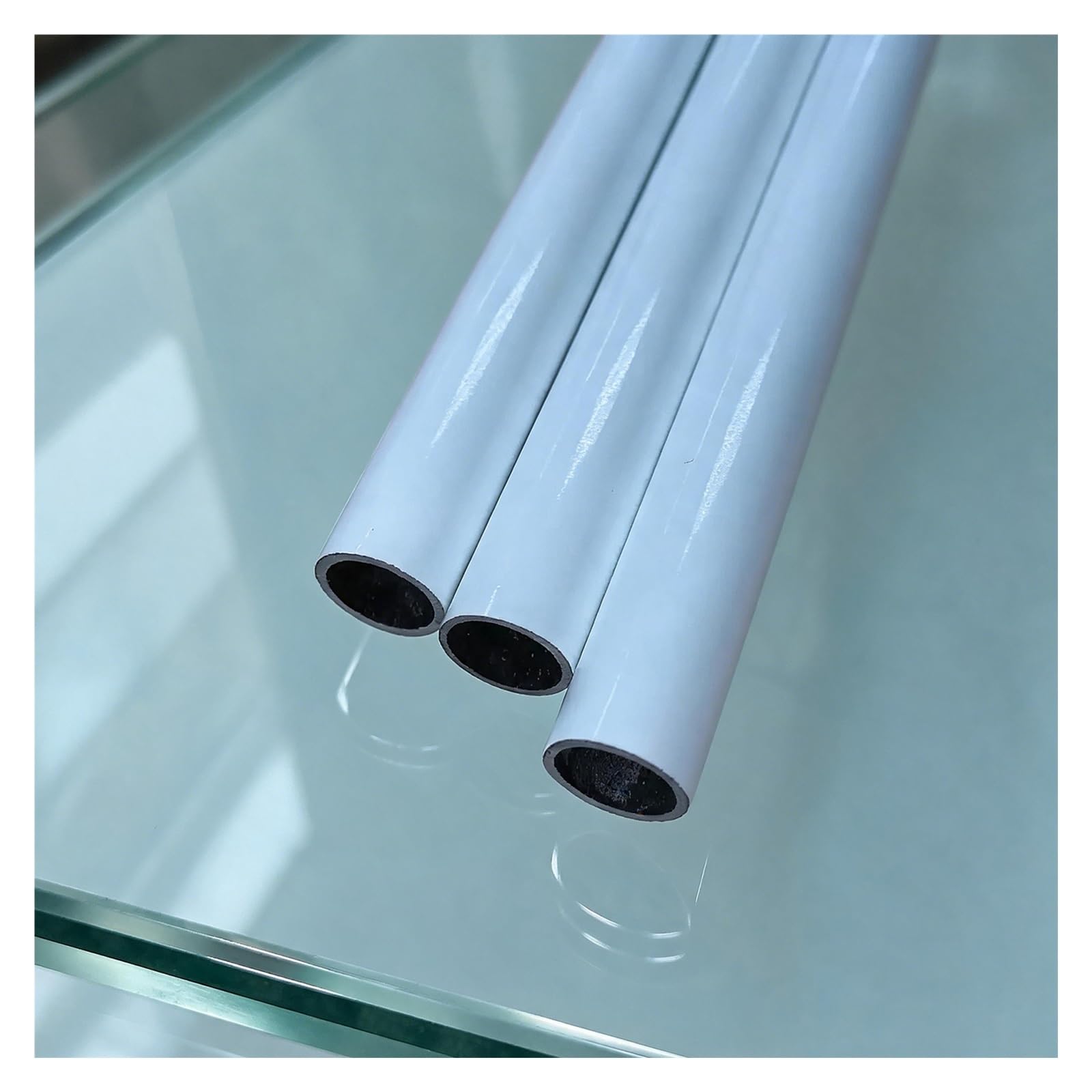 Rohre Aus Kohlefaser Kohlefaserrohr Wasserdichtes Carbonrohr | Anpassbares Rundes Carbon-Verbundrohr FüR Bastelarbeiten Und Drohnen – Glatte WeißE OberfläChe(14x12x1000mm)