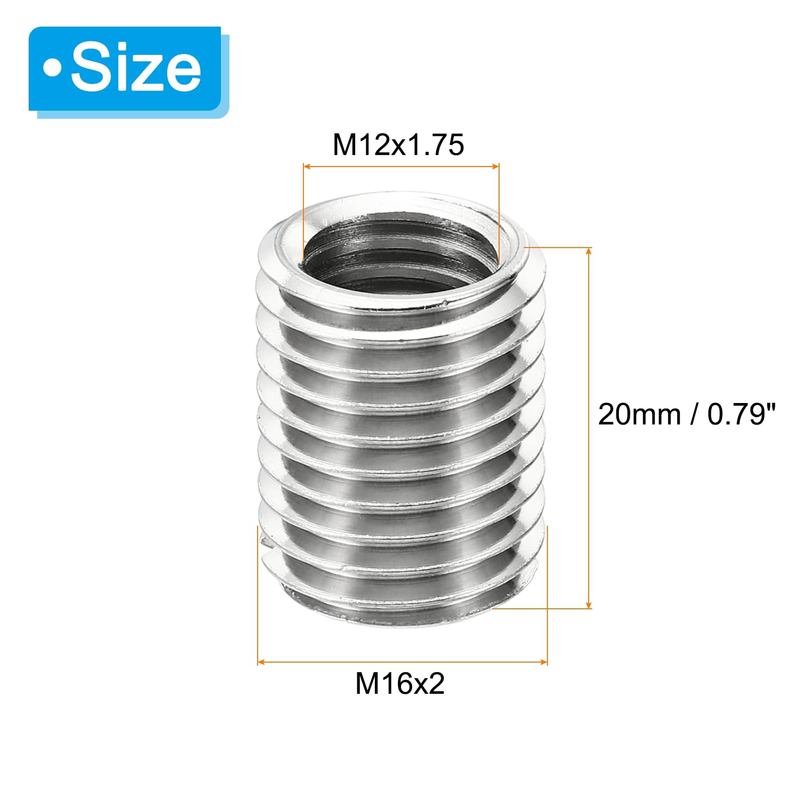 PATIKIL Thread Adapters Sleeve Reducing Nut - Image 2