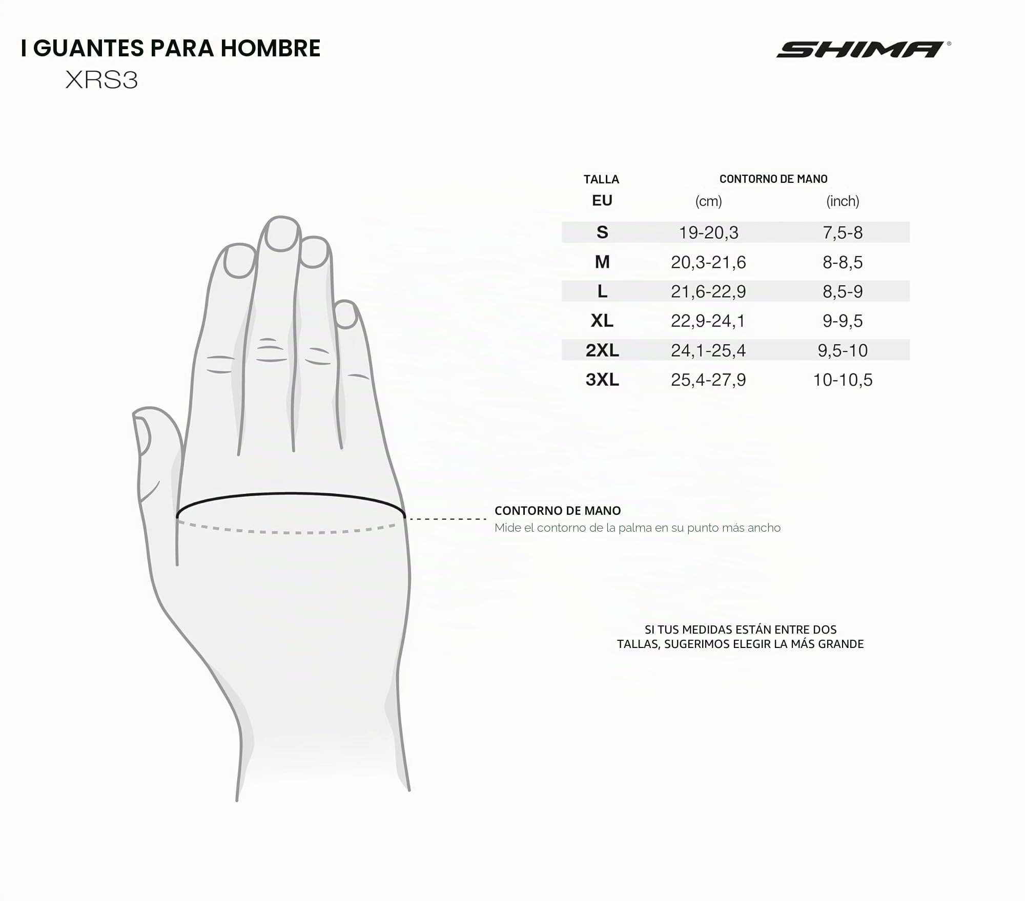 SHIMA XRS-3 Guantes Moto Hombre Cuero Homologados Corto Sport Motos Guante Ventilado Certificatos con Protección Racing