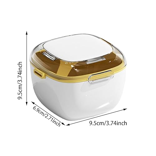 Miniatura 2 de Caja de almacenamiento de dientes falsos, taza de limpieza de dentaduras postizas con cesta para retenedores y protectores bucales, contenedor