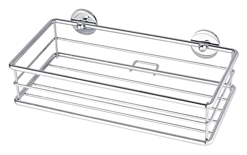 tesa baath Plus Ablage für die Dusche verchromt inkl. Klebelösung 73mm x 250mm x 125mm