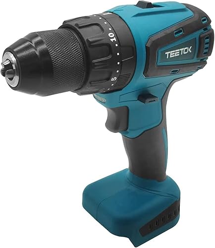 TEETOK Taladro inalámbrico de repuesto para Makita XPH12Z - Taladro de martillo inalámbrico de 12 pulgadas, taladro eléctrico sin escobillas,