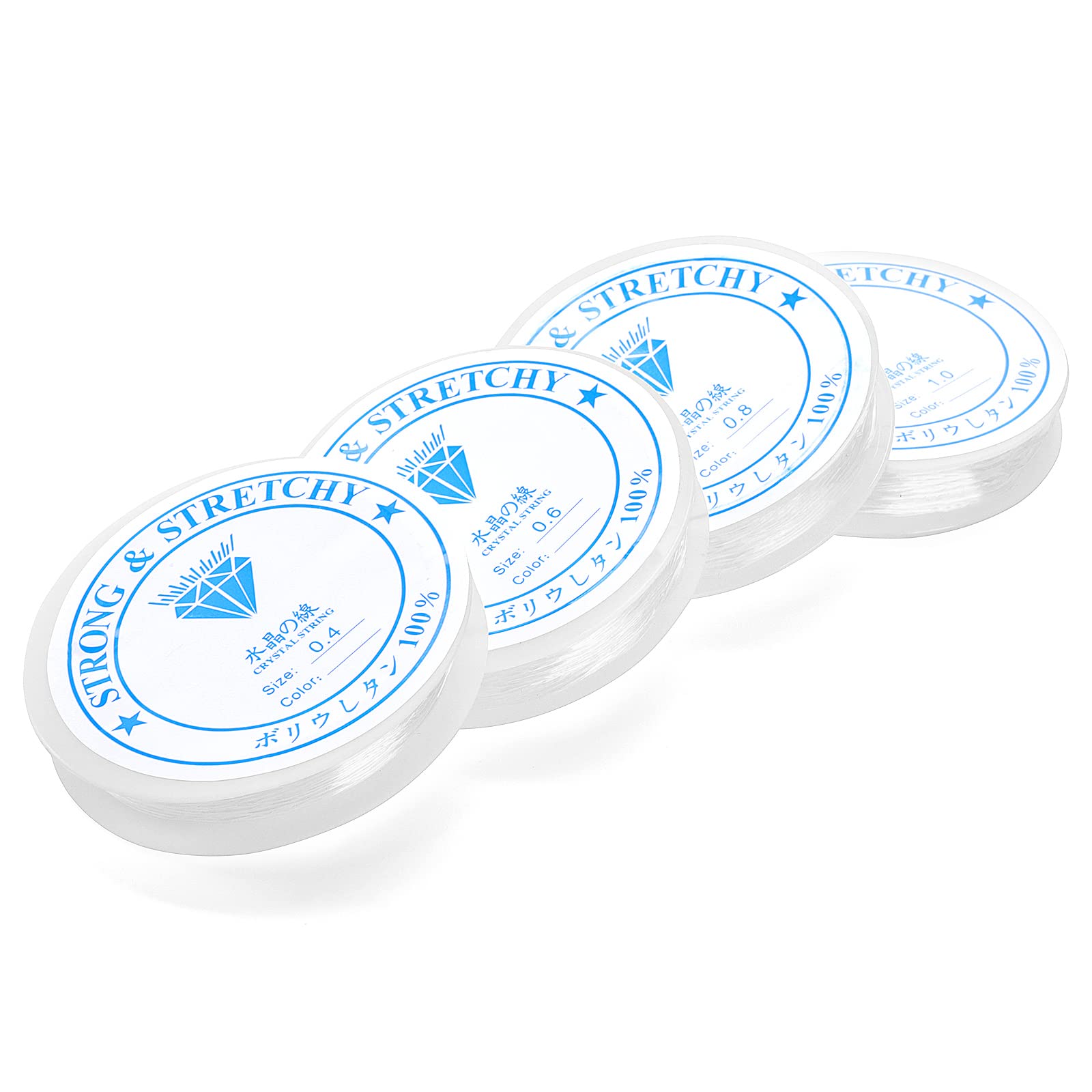 Lot De 2 Bobines Élastique Transparent 0,4mm - 200m Fil Caoutchouc Pour Bijoux Et Bracelets Fil élastique Pour Bijoux Lot De 2 Bobines Élastique Transparent 0,4mm - 200m Fil Caoutchouc Pour Bijoux Et Bracelets Fil élastique Pour Bijoux