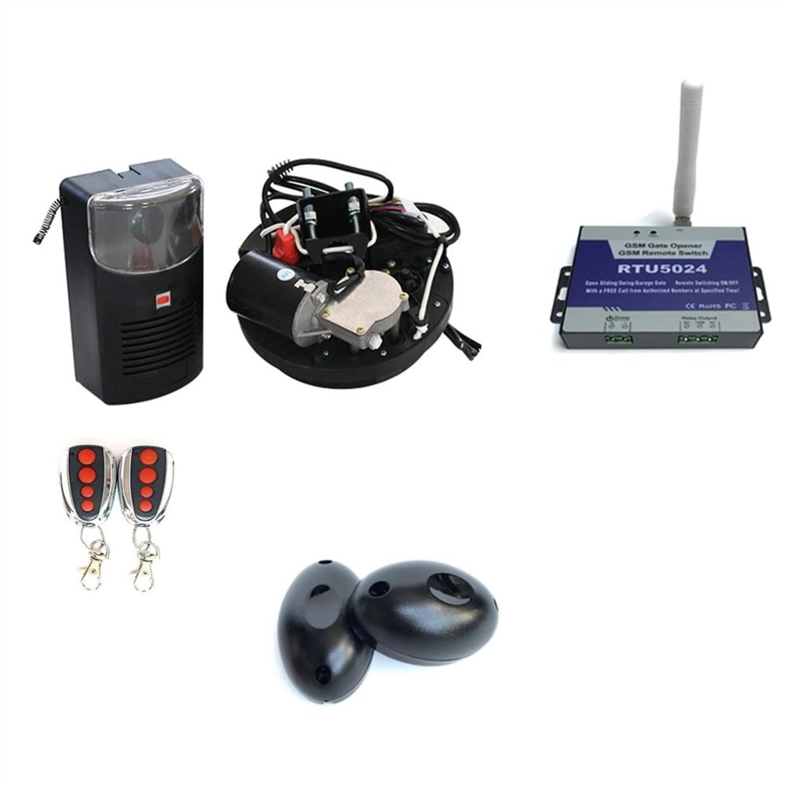 Automatische Garage Roller Türöffner Motor Operator Rolling Up Gate Opener Motor Open Driver 250N Hubkraft Home Security(Kit 5)