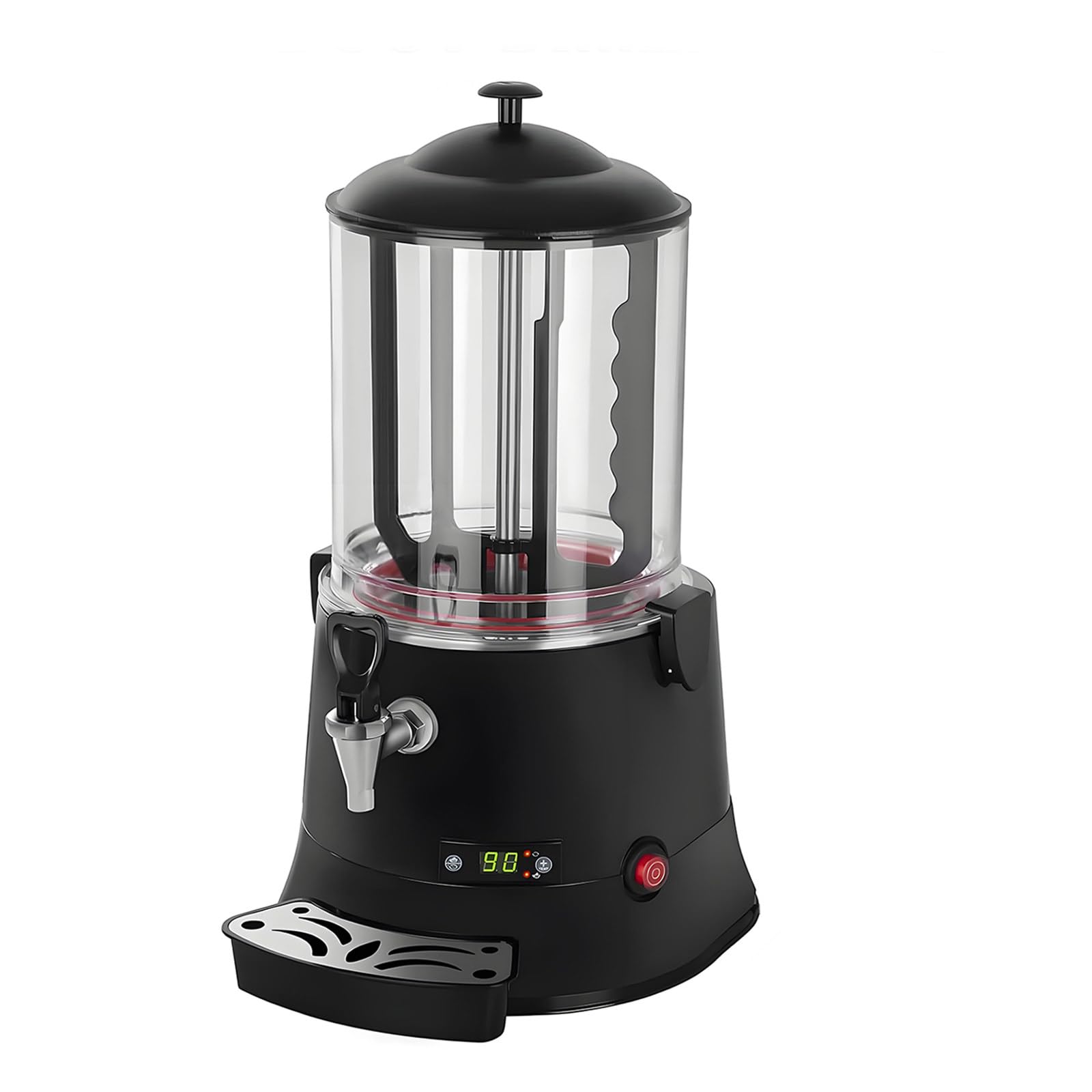 IUYytEW Commercial Hot Chocolate Machine - 600W Hot Drink Dispenser With Intelligent Temperature Control, 5L Capacity For Chocolate, Cocoa, Milk, And Coffee,10l
