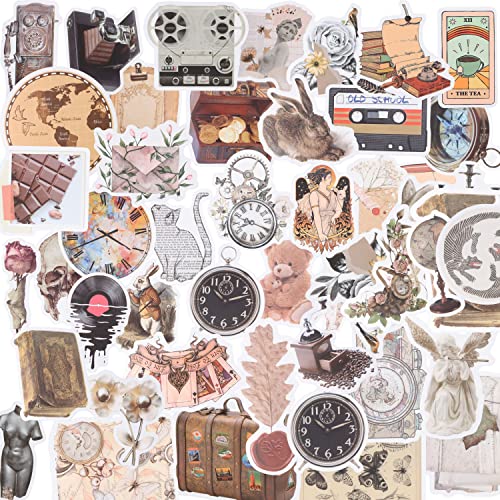 Pegatinas aesthetic,200 Piezas Aesthetic Stickers de Temáticas Decorativas de Impermeables Vinilo Pack Pegatinas Estéticas vintage Pegatinas para Cuaderno Álbum de Fotos Decoración DIY Cover