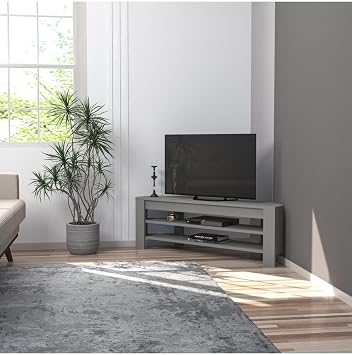 Corner TV Sehpası, 120 cm – Köşe Tasarım Gri
