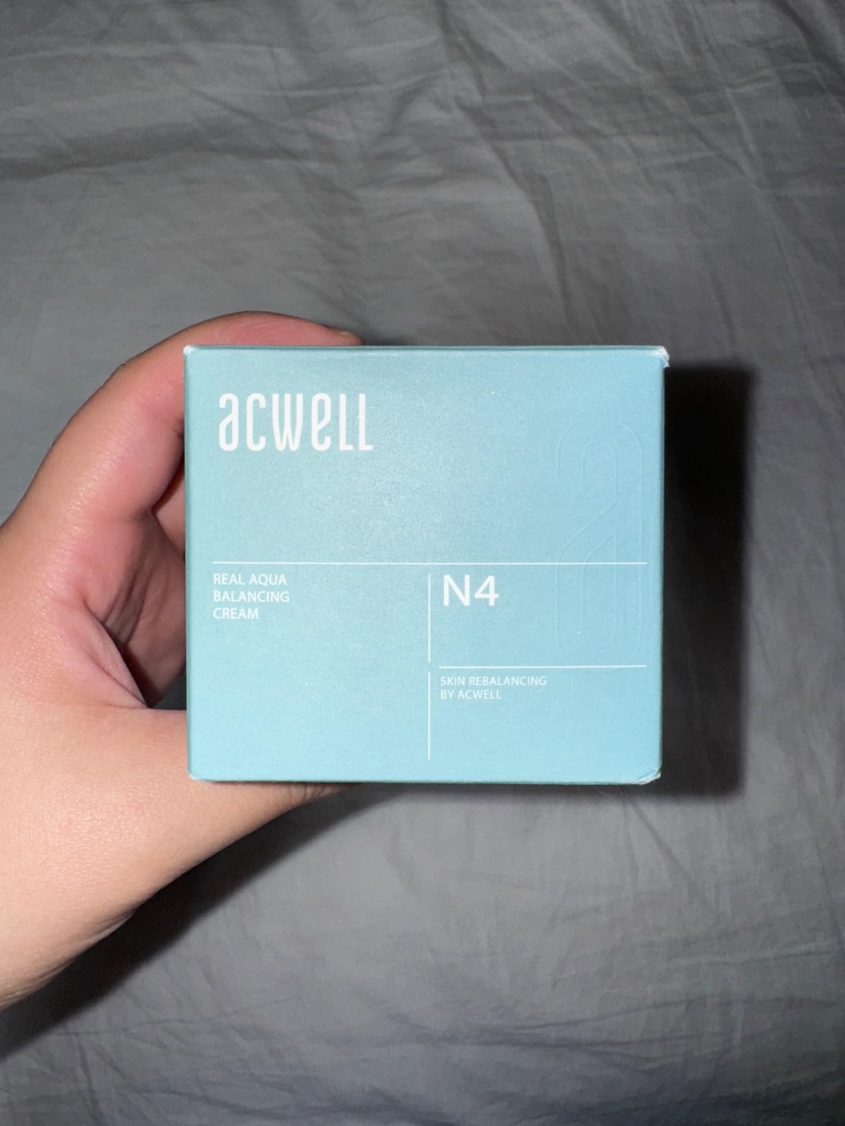 ACWELL Real Aqua Balancing Cream 1.69 fl.oz. - Moisturizing pH Balancing Face Cream, Soothing Skin Troubles and Redness for Sensitive Skin, Refreshing Gel Moisturizer, Improving Skin Texture