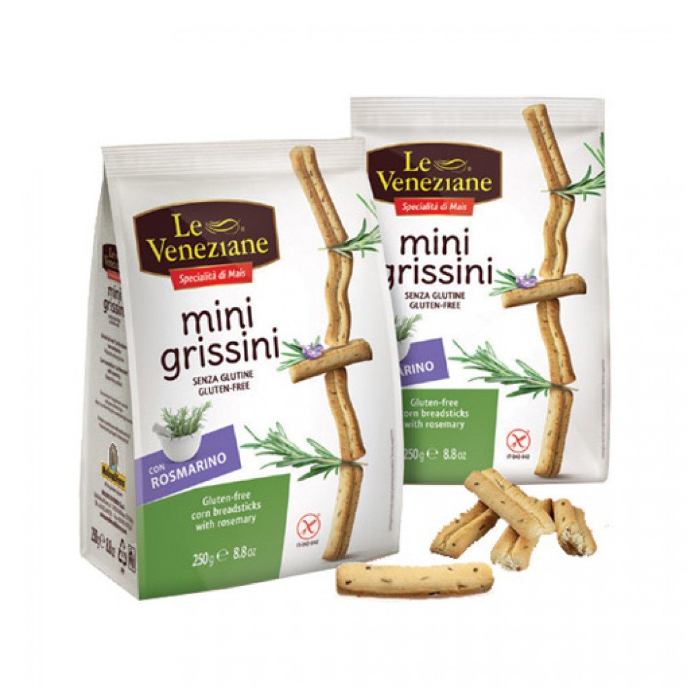 Die venezianischen Mini Grissini Mit Rosmarin glutenfrei 250g