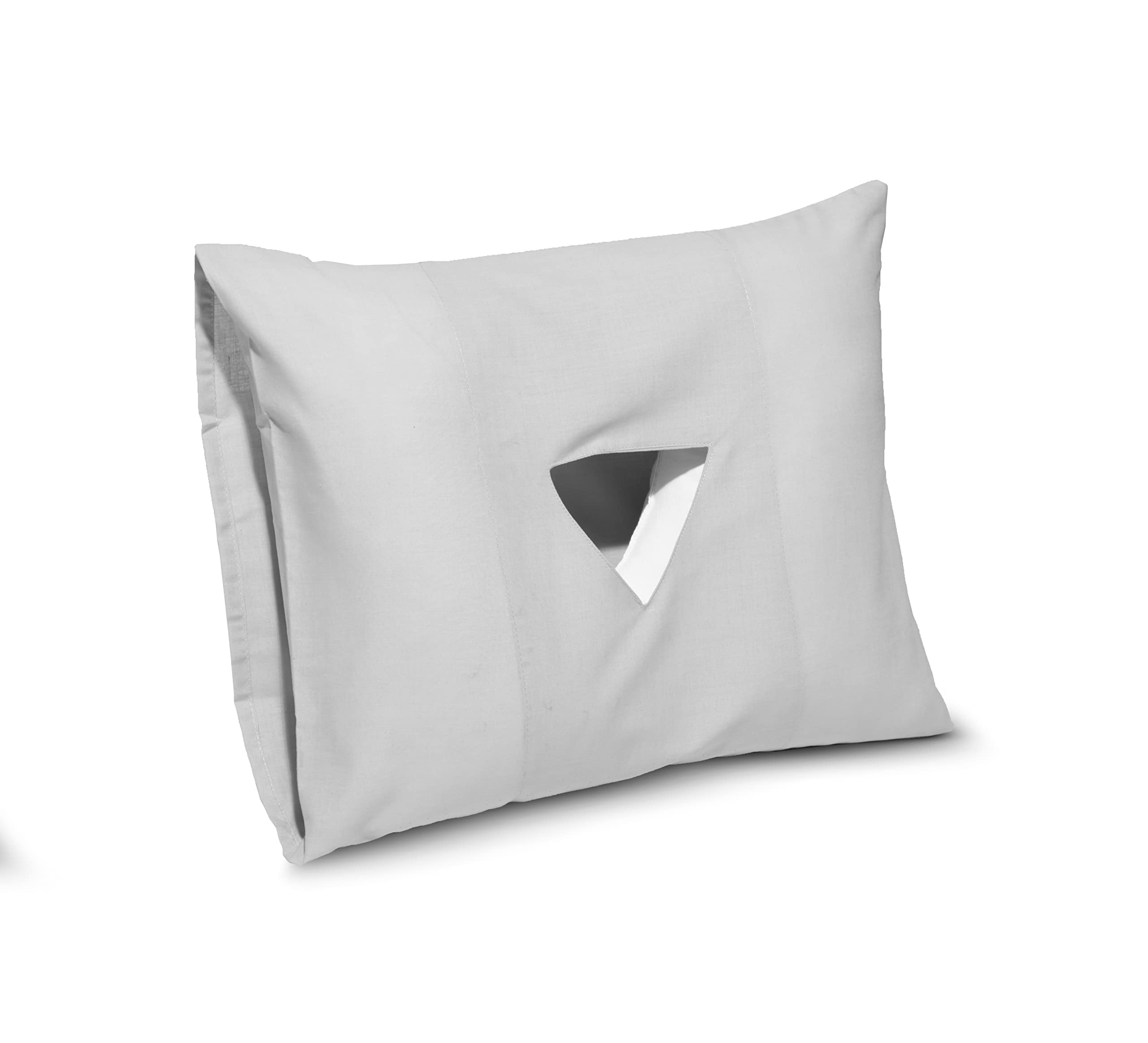 A ATH COLLECTION Ear Hole Pillow Cover Only (18 x 14 inch) Cover Only (18 x 14 inch, Silver)