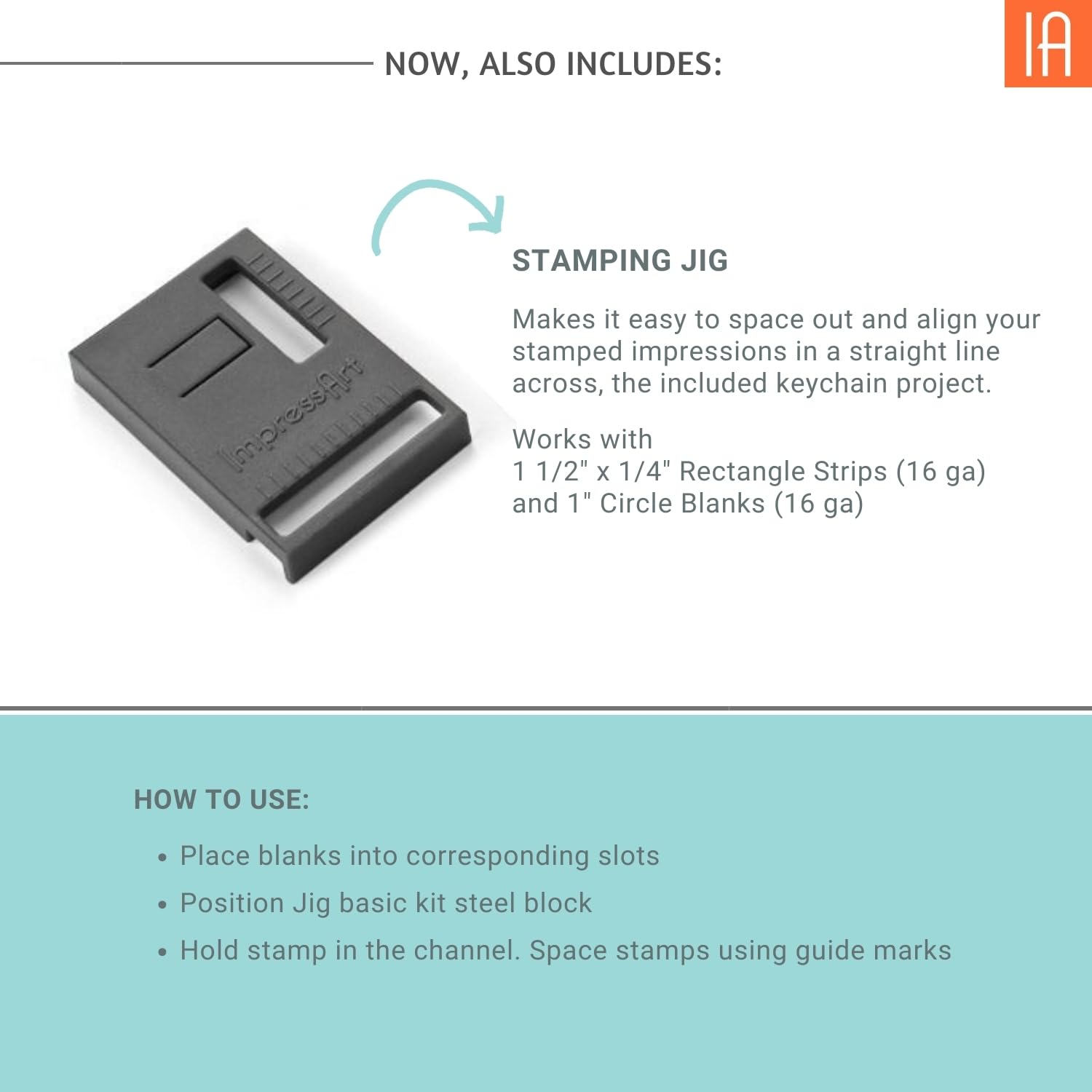 ImpressArt - Kit d'estampage en métal, comprend tous les outils essentiels d'estampage en métal pour la fabrication de bijoux et l'estampage à la main pour projets personnalisés (Homeroom 2, kit de