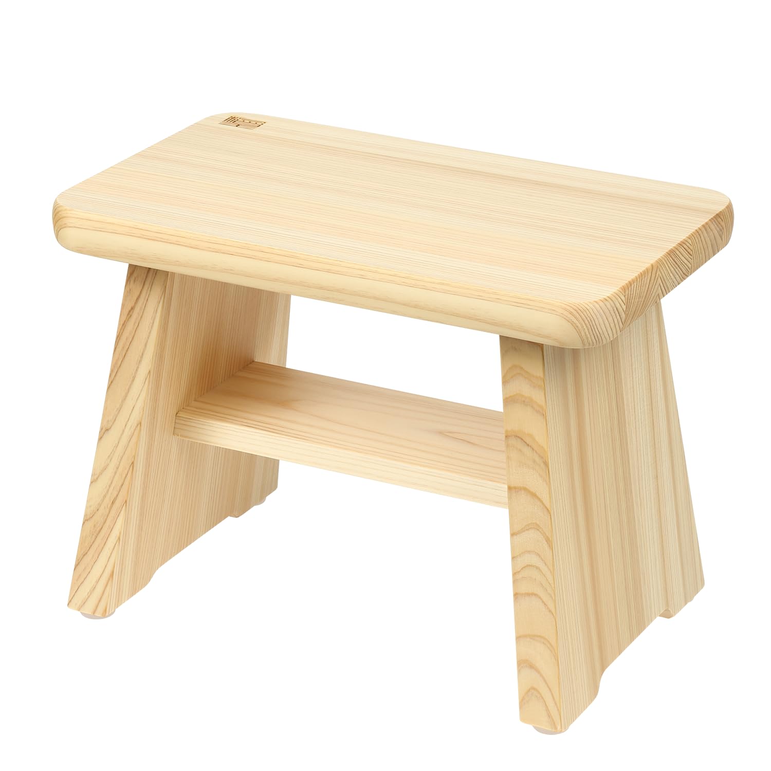 Hinoki King Cypress Bath Stool Large 9.6in Commercial Grade Made in Japan