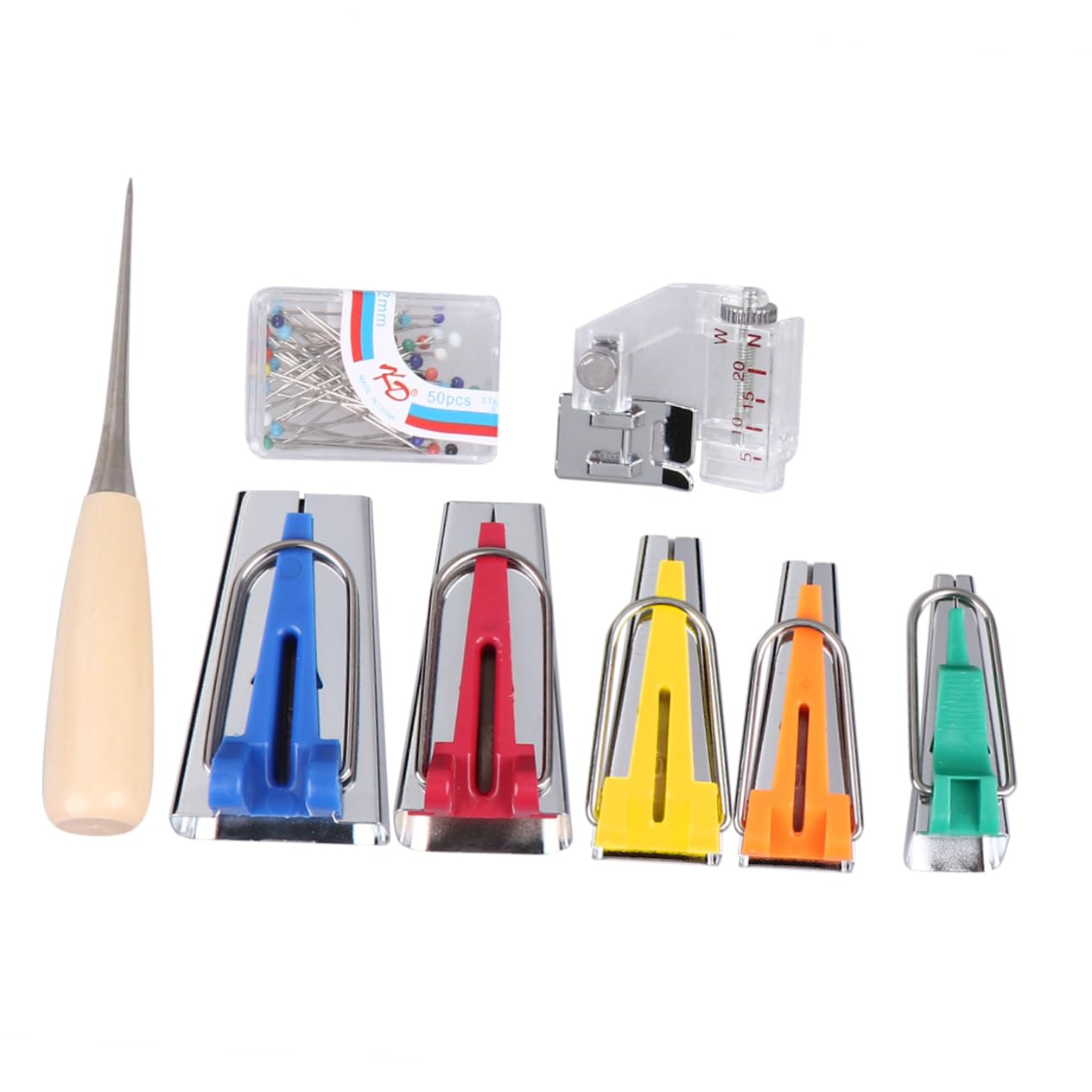 HOODANCOS Double Fold Sewing Tape Bias Tape Makers for Fabric DIY Quilting Tools