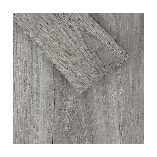 MULGREAT Vinyl-Bodenbelag selbstklebende Dielen PVC- langlebige Holzmaserung für Schlafzimmer, Küche, Wohnzimmer -Dicke 1,5 mm - 2,23m² / 16 Dielen