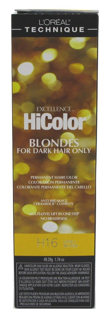 Loreal Excel Hicolor H16 Tube Honey Blonde 1.74oz (2 Pack)