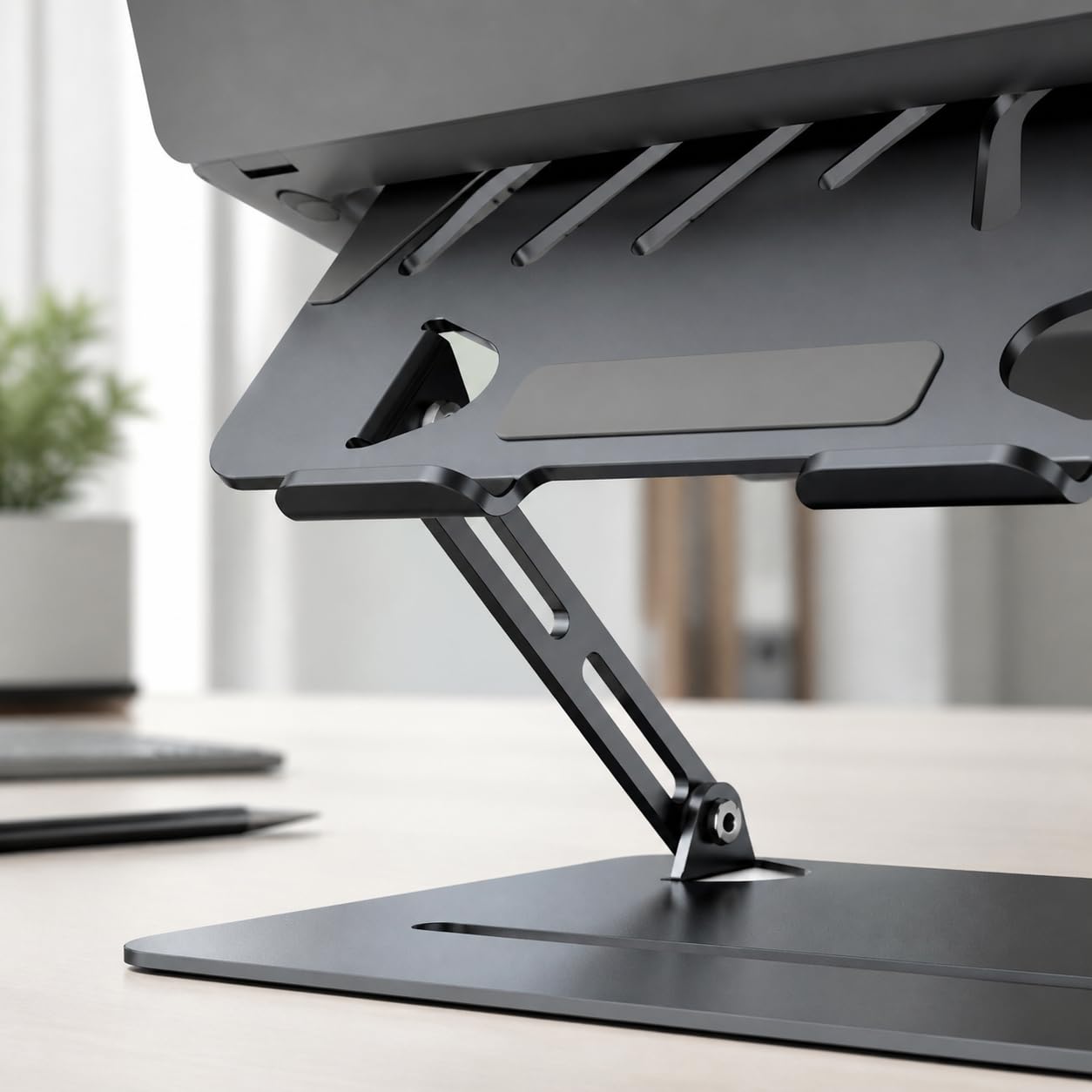 Supporto per Laptop da Scrivania, Grigio