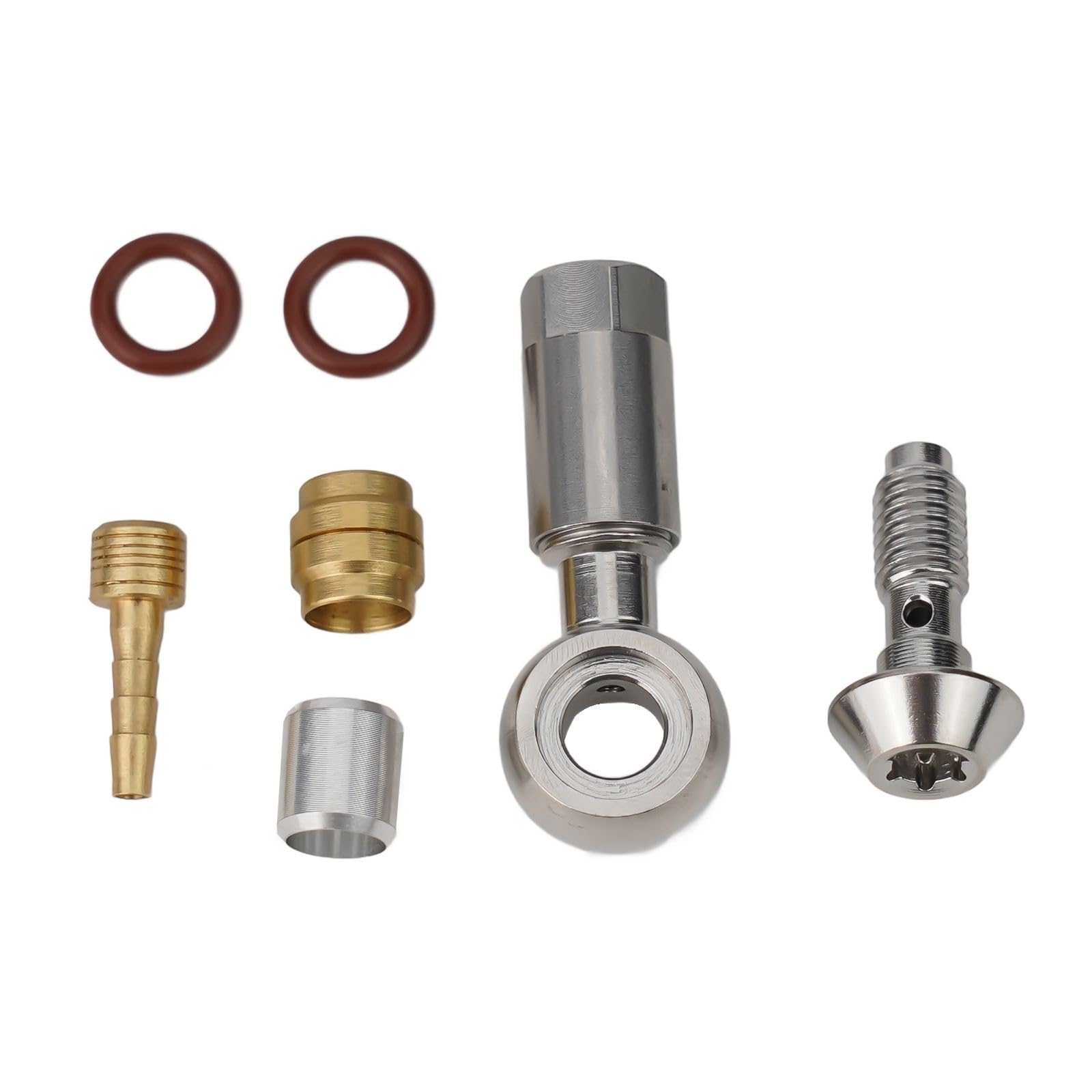 Maryear Colora Banjo Fitting 2Sets Bike Bicycle Hydraulic Hose Fitting Insert Banjo Compliation With Magura Mt4 Mt6 Mt8 Mt5 Mt7(Colora)