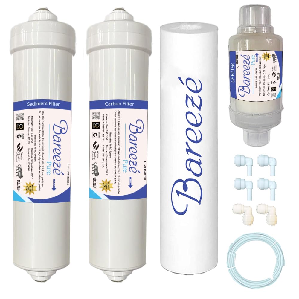 Bareeze Pure Service Filter Kit Compatible with Kent Maxx UV Water Purifier-image-41