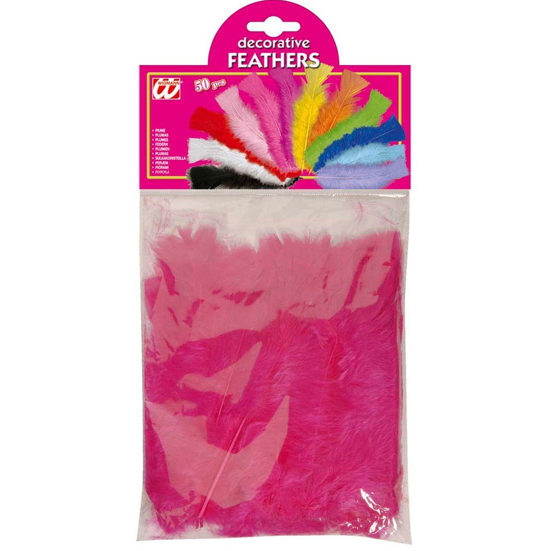 NET TOYS 50 Stück Rosa Zierfedern, Ca. 10 Cm – Für Karneval, Basteln & Partydekoration