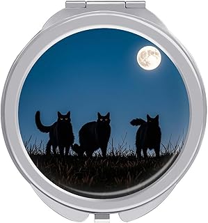 Espejo de maquillaje de viaje para gatos al a...