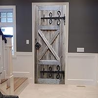 Vista 16 de Adhesivos 3D para puerta, murales para despegar y pegar, puerta de madera, papel tapiz autoadhesivo, extraíble, PVC, impermeable, póster