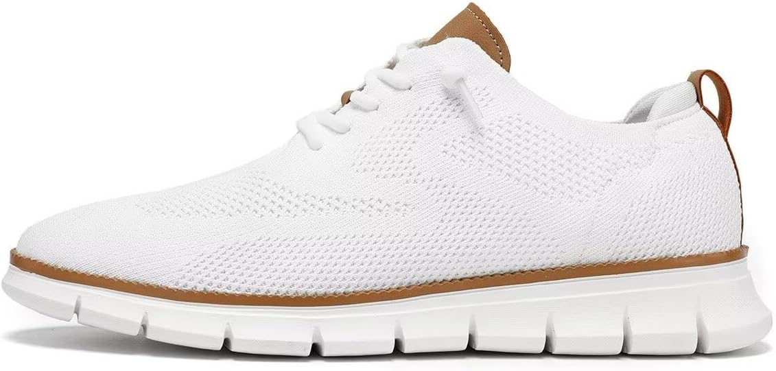 Men's Casual Dress Shoes Fashion Walking Sneakers Mesh Business Oxfords Work Lightweight Soft Sole - Image 2