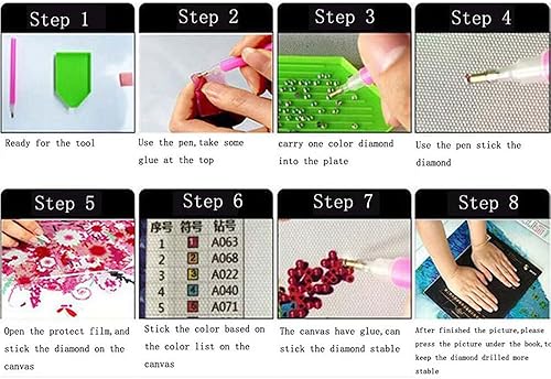 Miniatura 5 de Kits de pintura de diamantes 5D para bricolaje, kit de arte de diamantes de anime redondo para principiantes y adultos, perfecto para decoración de