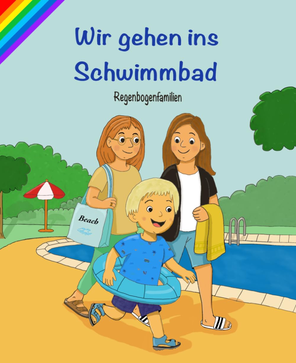 Wir gehen ins Schwimmbad: Regenbogenfamilien
