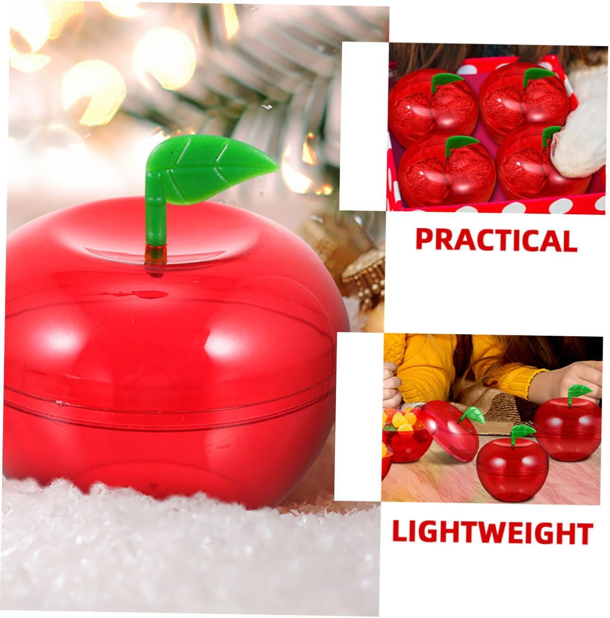 FOMIYES 80pcs Shaped Candy Packaging Containers Multi-purpose Storage Boxes for Weddings Christmas Parties Events Fun Favor Jars for Treats